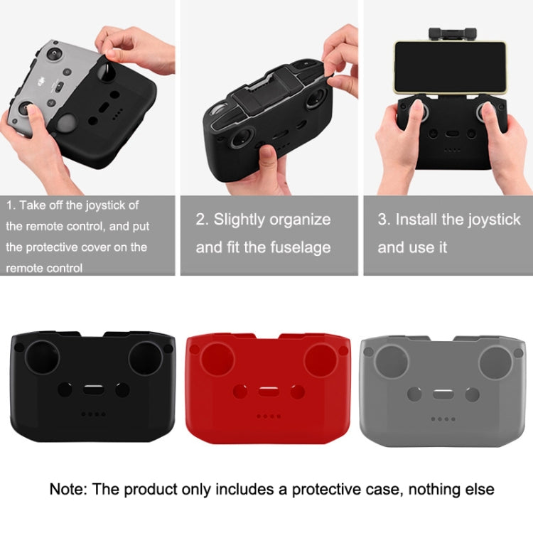 BRDRC DJI-7559 For DJI Mavic 3 / Mini 3 / 3 Pro Remote Control Silicone Protective Cover(Gray) - HoMEdemic™ 