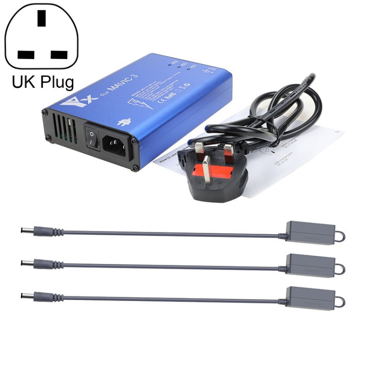 for DJI Mavic 3 YX 1 to 5 Charger With Switch(UK Plug) - HoMEdemic™ 