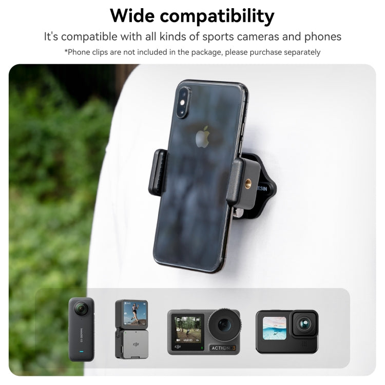 TELESIN Magnetic Action Camera Quick Release Bracket Mount,Spec: Ordinary Suit - HoMEdemic™ 