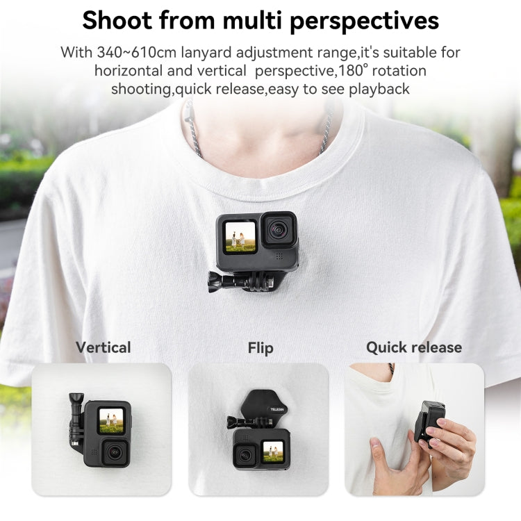TELESIN Magnetic Action Camera Quick Release Bracket Mount,Spec: Ordinary Suit - HoMEdemic™ 