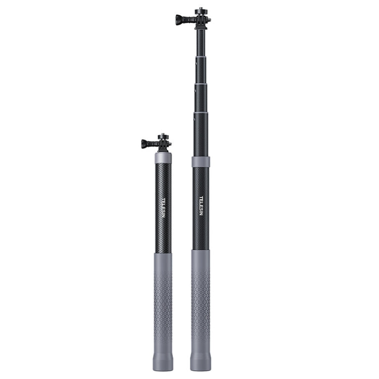 TELESIN 1.2m Carbon Fiber Monopod Selfie Stick With 1/4 Screw For Action Cameras - HoMEdemic™ 