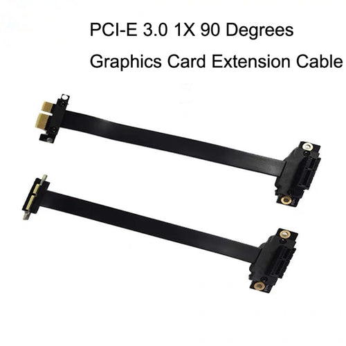 PCI-E 3.0 1X 90 Degrees Graphics Card / Wireless Network Card Extension Cable, Cable Length: 5cm - HoMEdemic™ 