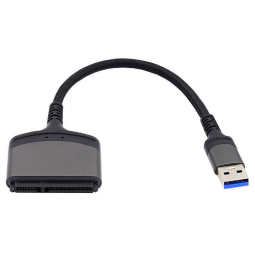 Aluminum Easy Drive Line USB3.0 To SATA Hard Disk Data Cable Supports 2.5 Inch SATA 22P, Length: 20cm - HoMEdemic™ 