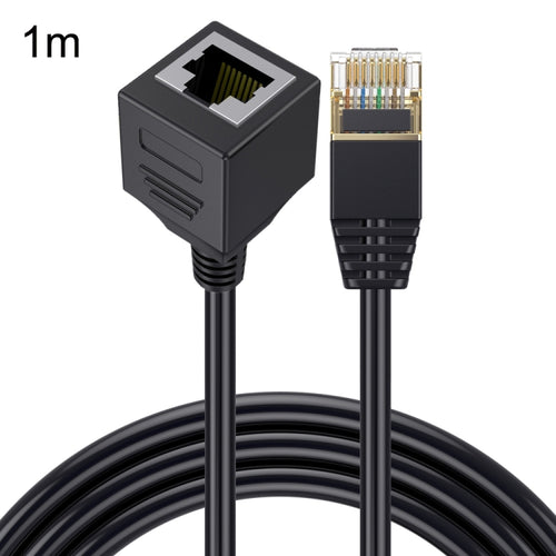 Straight Head 1m Cat 8 10G Transmission RJ45 Male To Female Computer Network Cable Extension Cable(Black) - HoMEdemic™ 