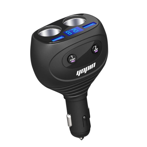 Yopin GC-13 Ordinary Version 5 In 1 Rotatable Dual USB Multifunctional Car Charger - HoMEdemic™ 