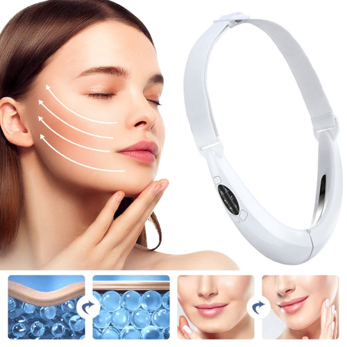 106892 EMS Microcurrent Red and Blue Light Massage Face-Lifting Instrument(White) - HoMEdemic™ 