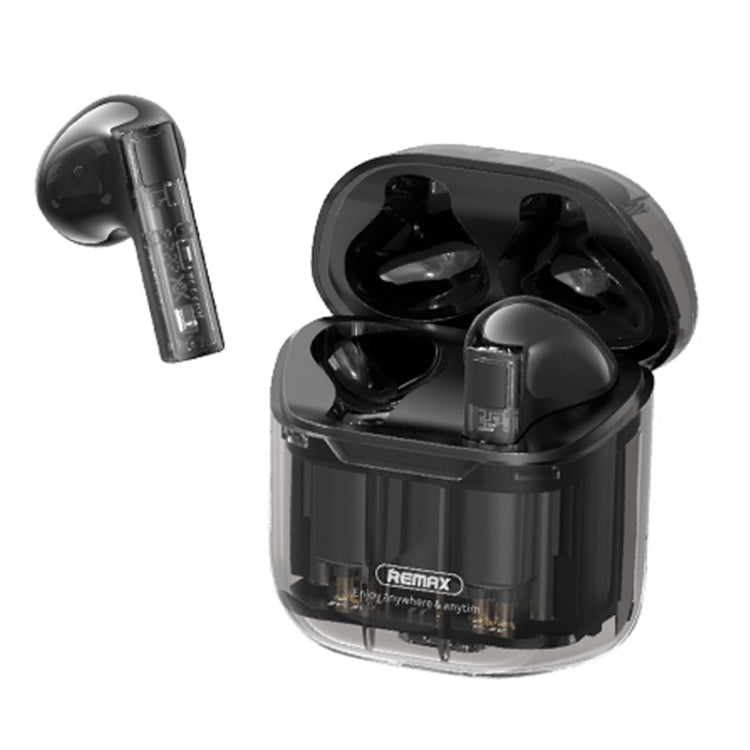 REMAX CozyBuds 6C TWS Transparent Cabin Low Delay Wireless Bluetooth Headset(Black) - HoMEdemic™ 