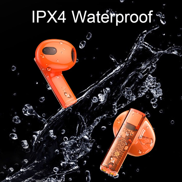 REMAX CozyBuds 6C TWS Transparent Cabin Low Delay Wireless Bluetooth Headset(Orange) - HoMEdemic™ 