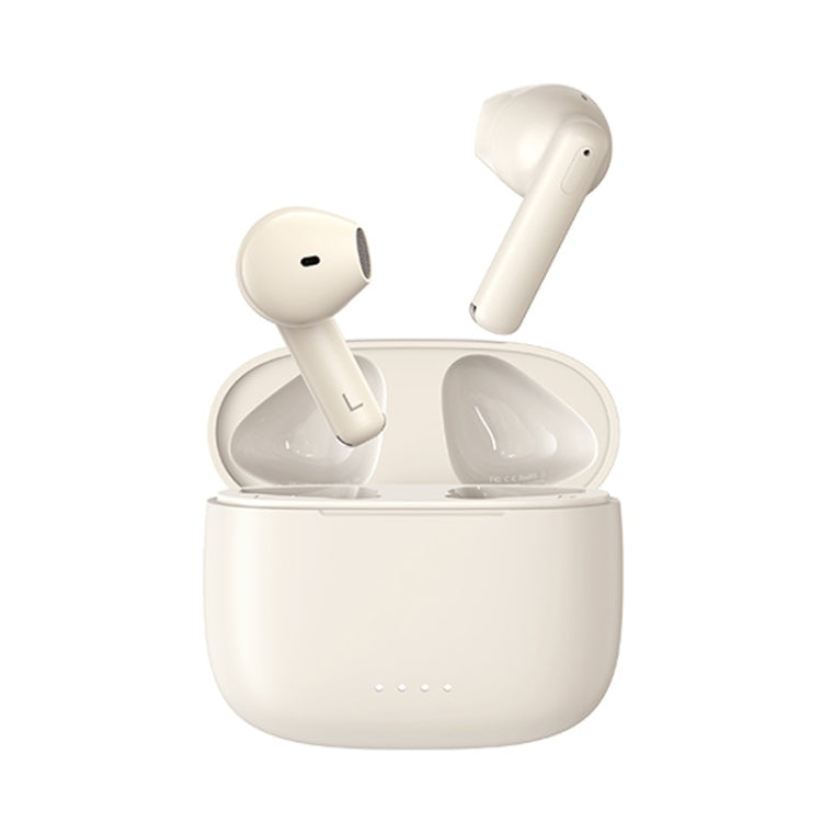 REMAX CozyBuds 2E ENC Dual-microphone Noise Canceling Wireless Bluetooth Headphones(Beige) - HoMEdemic™ 