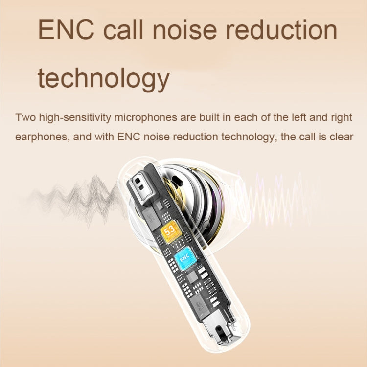 REMAX CozyBuds 2E ENC Dual-microphone Noise Canceling Wireless Bluetooth Headphones(Beige) - HoMEdemic™ 