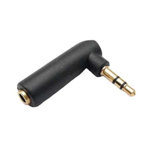 3.5mm Elbow Male to Female Dual Channel Headphone Audio Adapter(Gold Plated) - HoMEdemic™ 