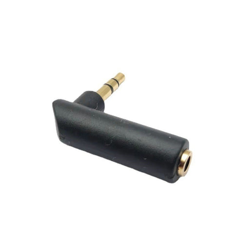 3.5mm Elbow Male to Female Dual Channel Headphone Audio Adapter(Gold Plated) - HoMEdemic™ 