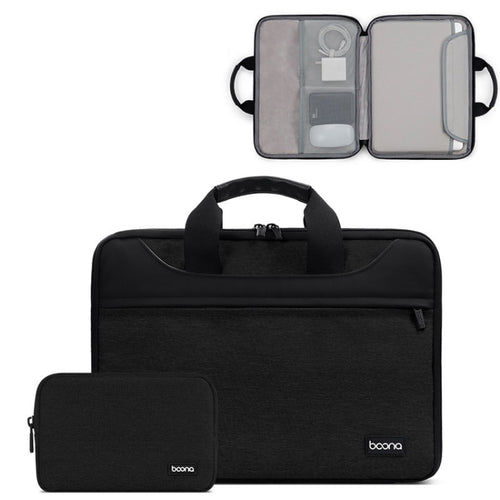 Baona BN-I003 Oxford Cloth Full Open Portable Waterproof Laptop Bag, Size: 11/12 inches(Black+Power Bag) - HoMEdemic™ 