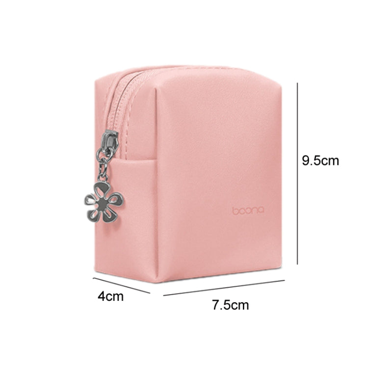 Baona BN-G003 Leather Mini Portable Multifunctional Digital Storage Bag(Zipper Gray) - HoMEdemic™ 
