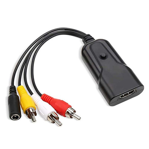 K13W HDMI To AV 1080P HD Converter, Cable Length: 0.5m(Black) - HoMEdemic™ 