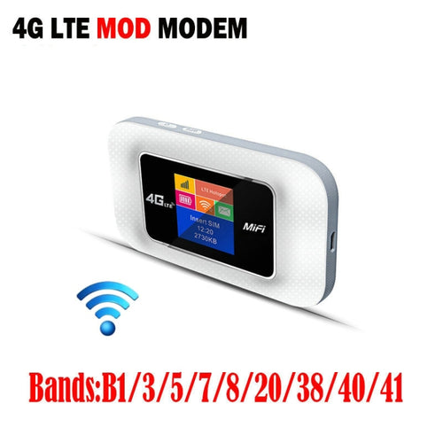 D921 4G Portable Plug-In Card Router Support Malay MOD Modem Portable WIFI Wireless Hotspot(White) - HoMEdemic™ 