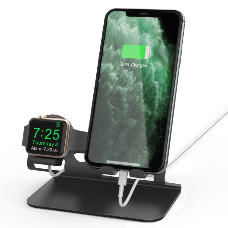 AhaStyle ST04 Aluminum Alloy Charging Base, For 4-8 inch Smart Phone&Apple Watch Series(Black) - HoMEdemic™ 