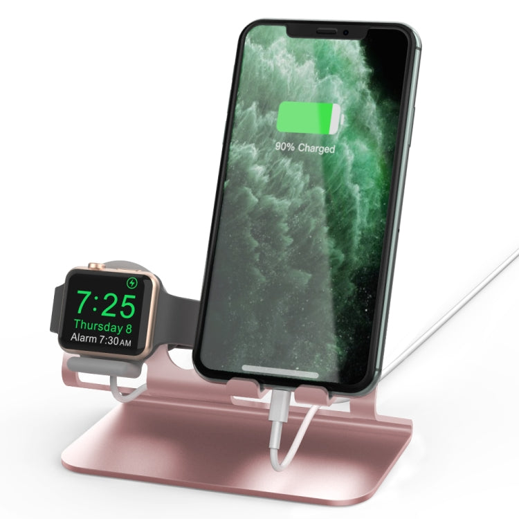 AhaStyle ST04 Aluminum Alloy Charging Base, For 4-8 inch Smart Phone&Apple Watch Series(Rose Gold) - HoMEdemic™ 