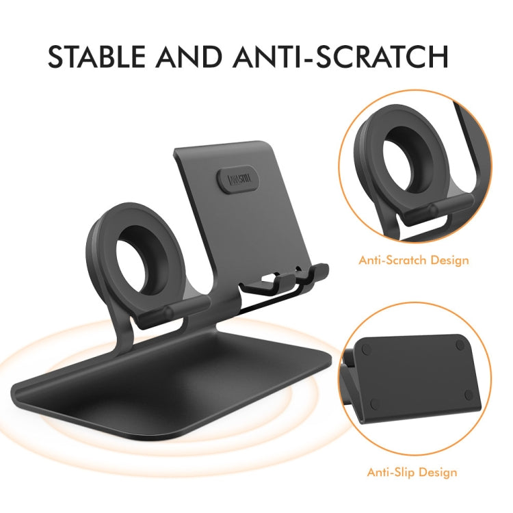 AhaStyle ST04 Aluminum Alloy Charging Base, For 4-8 inch Smart Phone&Apple Watch Series(Black) - HoMEdemic™ 
