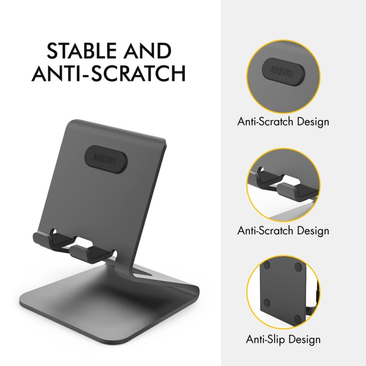 AhaStyle ST02 Mobile Phone Aluminum Alloy Fixed Bracket Storage Charging Base(Black) - HoMEdemic™ 
