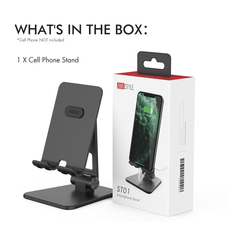 AhaStyle ST01 Double Swivel Aluminum Alloy Convenient Phone Charging Stand Base(Black) - HoMEdemic™ 