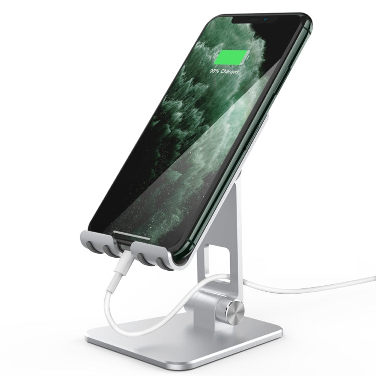 AhaStyle ST01 Double Swivel Aluminum Alloy Convenient Phone Charging Stand Base(Silver) - HoMEdemic™ 