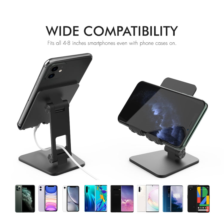 AhaStyle ST01 Double Swivel Aluminum Alloy Convenient Phone Charging Stand Base(Black) - HoMEdemic™ 