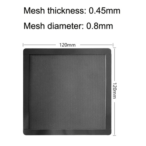 10pcs 12cm With Magnetic Suction PVC Cooling Fan Dust Net Desktop Computer Industrial Fan Filter Cover - HoMEdemic™ 