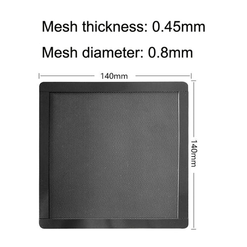 10pcs 14cm With Magnetic Suction PVC Cooling Fan Dust Net Desktop Computer Industrial Fan Filter Cover - HoMEdemic™ 