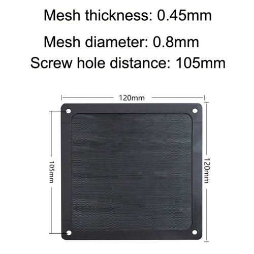 10pcs 12cm Punching Magnetic Suction PVC Cooling Fan Dust Net Desktop Computer Industrial Fan Filter Cover - HoMEdemic™ 