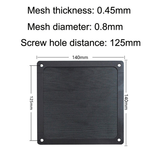 10pcs 14cm Punching Magnetic Suction PVC Cooling Fan Dust Net Desktop Computer Industrial Fan Filter Cover - HoMEdemic™ 