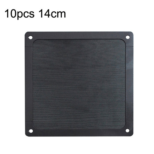 10pcs 14cm Punching Magnetic Suction PVC Cooling Fan Dust Net Desktop Computer Industrial Fan Filter Cover - HoMEdemic™ 