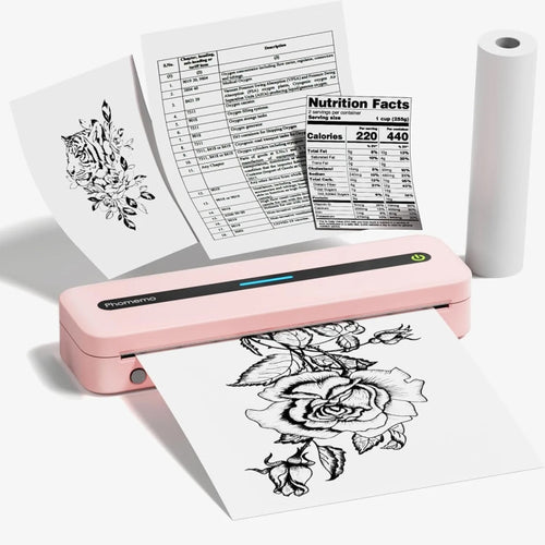 Phomemo M832 300dpi Wireless Thermal Portable Printer, Size: A4 Version(Pink) - HoMEdemic™ 