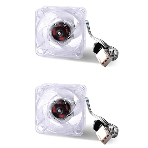 2pcs Ice Crystal F46 3-pin Transparent Fan Main Board Heat Dissipation Hydraulic Bearing For North And South Bridge(White) - HoMEdemic™ 