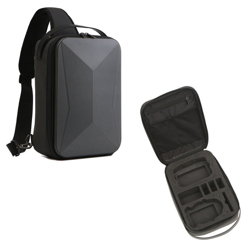 For DJI Mini 3 / Mini 3 Pro Hard Shell Storage Bag Box Chest Bag Shoulder Bag Messenger Bag(Dark Gray) - HoMEdemic™ 