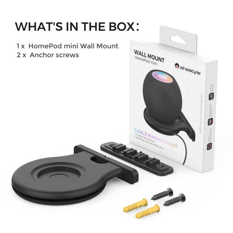 For Apple HomePod Mini AhaStyle PT149 Smart Speaker Stand(Black) - HoMEdemic™ 