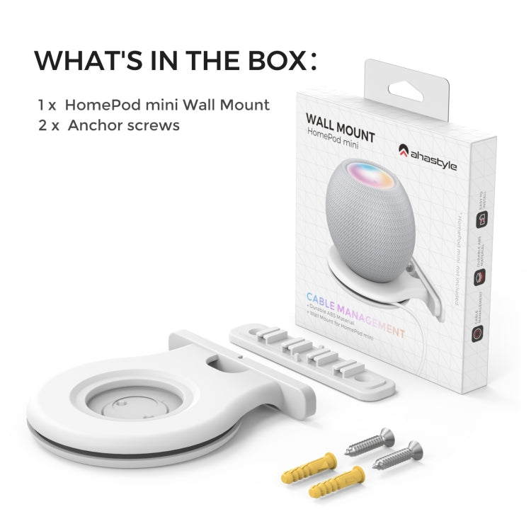 For Apple HomePod Mini AhaStyle PT149 Smart Speaker Stand(White) - HoMEdemic™ 