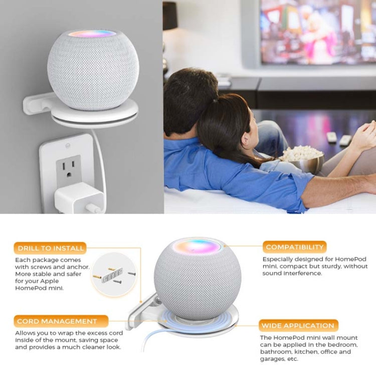 For Apple HomePod Mini AhaStyle PT149 Smart Speaker Stand(Black) - HoMEdemic™ 