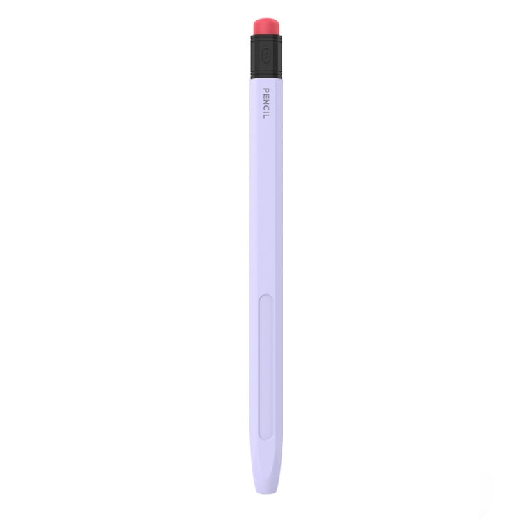 For Apple Pencil 1 AhaStyle PT180-2 Silicone Protective Case Anti-Slip And Anti-Drop Capacitive Pen Case(Purple) - HoMEdemic™ 