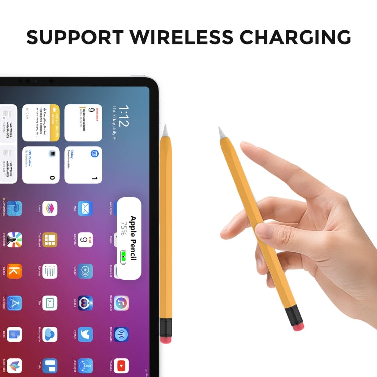 For Apple Pencil 1 AhaStyle PT180-2 Silicone Protective Case Anti-Slip And Anti-Drop Capacitive Pen Case(Purple) - HoMEdemic™ 