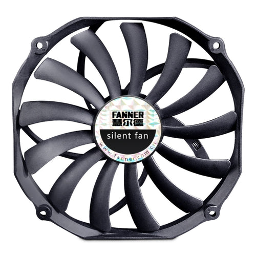 FANNER Ice Soul F14015 4PIN PWM Ultra-thin Chassis Fan Desktop Computer Radiator(Black) - HoMEdemic™ 