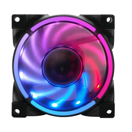 MF8025 Magnetic Suspension FDB Dynamic Pressure Bearing 4pin PWM Chassis Fan, Style: ARGB (Black) - HoMEdemic™ 