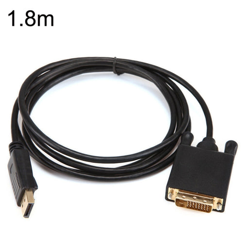 DP31 1.8m 1080P DP to DVI HD Adapter Cable Gold-plated Plug - HoMEdemic™ 