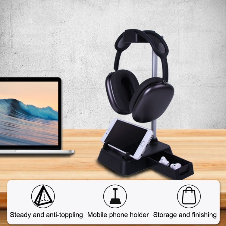 For AirPods Max Hifylux AP-HF5 Headphone Stand Mobile Phone Holder Storage Box(Black) - HoMEdemic™ 