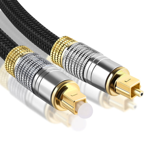 CO-TOS101 1m Optical Fiber Audio Cable Speaker Power Amplifier Digital Audiophile Square To Square Signal Cable(Bright Gold Plated) - HoMEdemic™ 