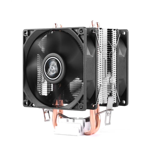 Desktop Computer Double Copper Tube CPU Radiator Super Quiet Without Light 3-pin Double Fan - HoMEdemic™ 