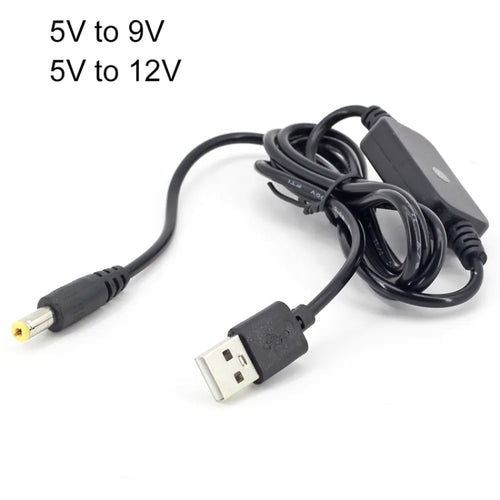 2pcs DC 5V To 12V USB Booster Cable Mobile Power Monitoring Power Cord - HoMEdemic™ 