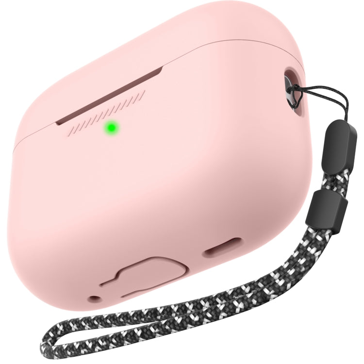 For AirPods Pro 2 AhaStyle PT187 Silicone One-Piece Protective Case With Lanyard Case(Pink) - HoMEdemic™ 