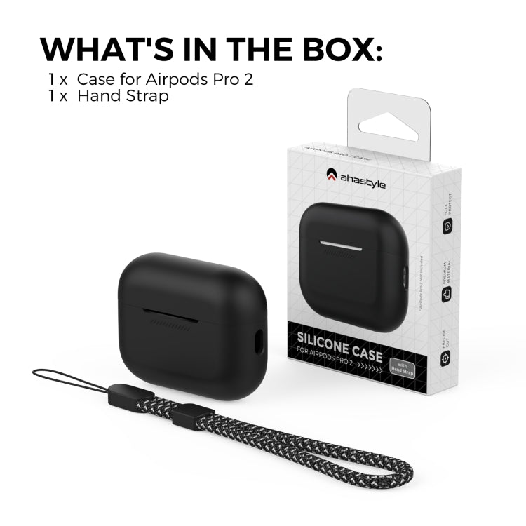 For AirPods Pro 2 AhaStyle PT187 Silicone One-Piece Protective Case With Lanyard Case(Midnight Blue) - HoMEdemic™ 