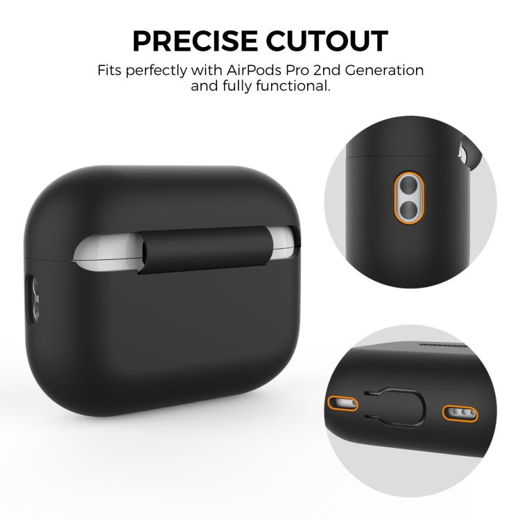 For AirPods Pro 2 AhaStyle PT187 Silicone One-Piece Protective Case With Lanyard Case(Midnight Blue) - HoMEdemic™ 